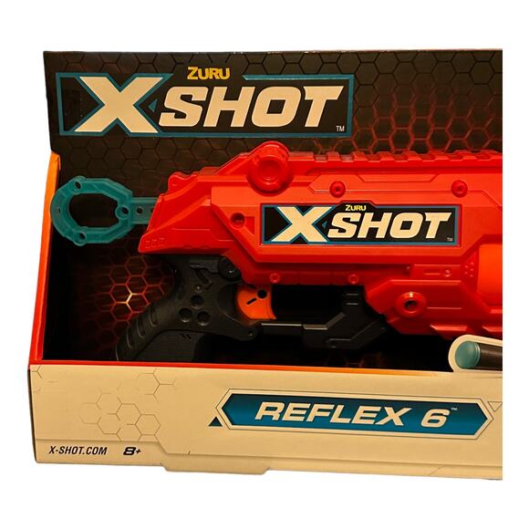 ZURU X-Shot Excel Double Reflex 6 Foam Dart Blaster with 12 Darts New - Picture 3 of 6